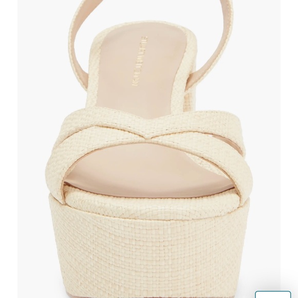 Stuart Weitzman Cream Platform Sandals